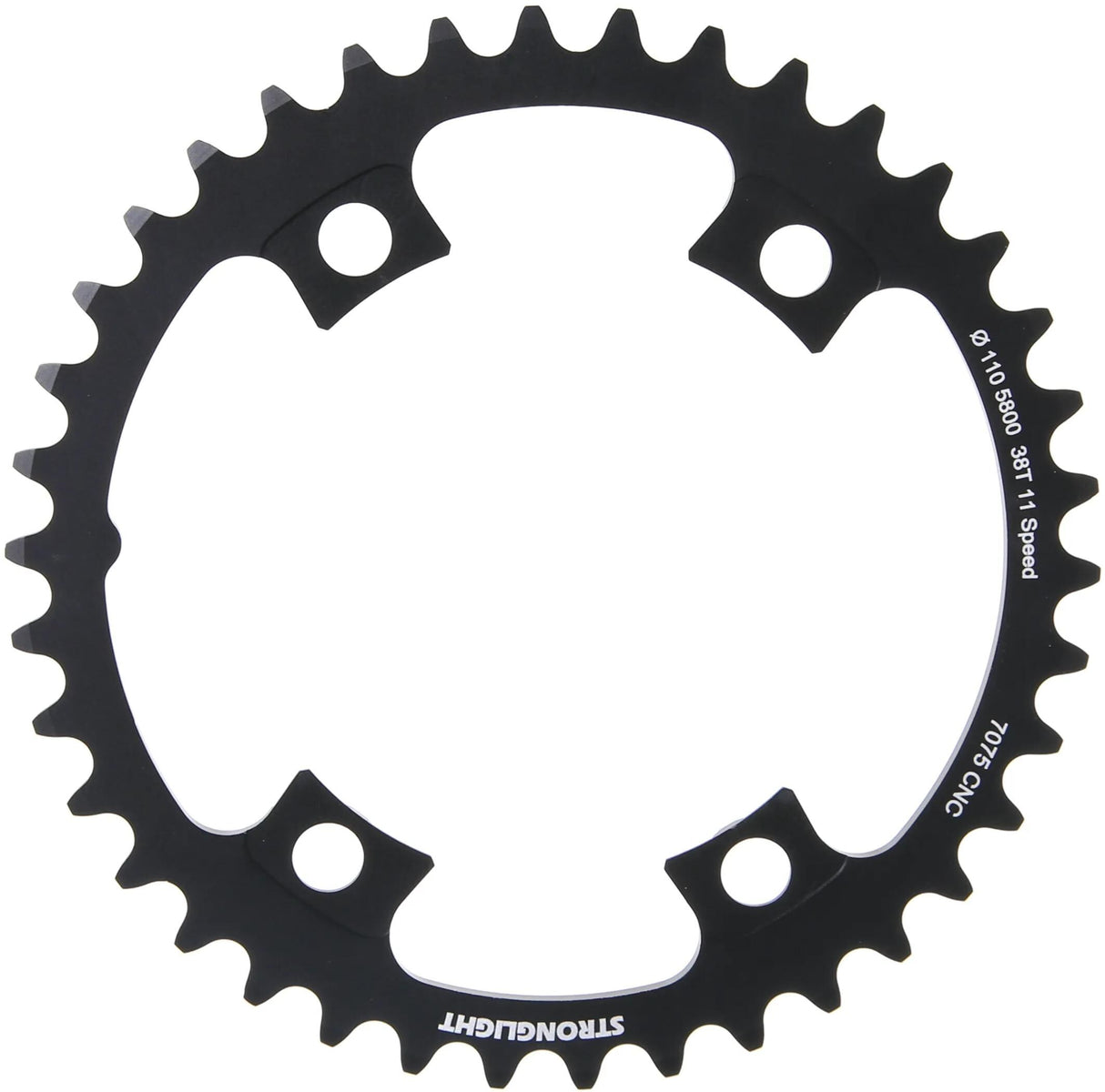 Stronglight Kettenblatt mod. 17 Kettenblatt stark. 38t inneres Aluminium schwarz