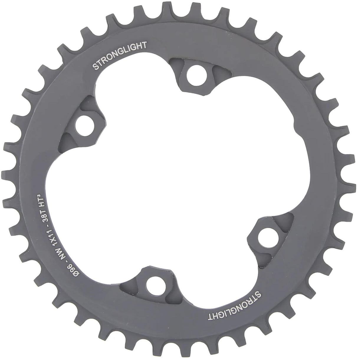 Stronglight MTB Kettenblatt HT3 mod. 17 Kettenblatt stark. ht3 38t Aluminium schwarz