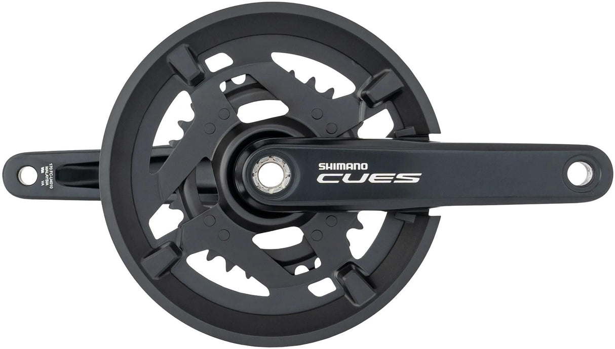 Shimano Cues FC-U4010 9 10-Gang-Kurbel 46 30 mit Kettenschutz