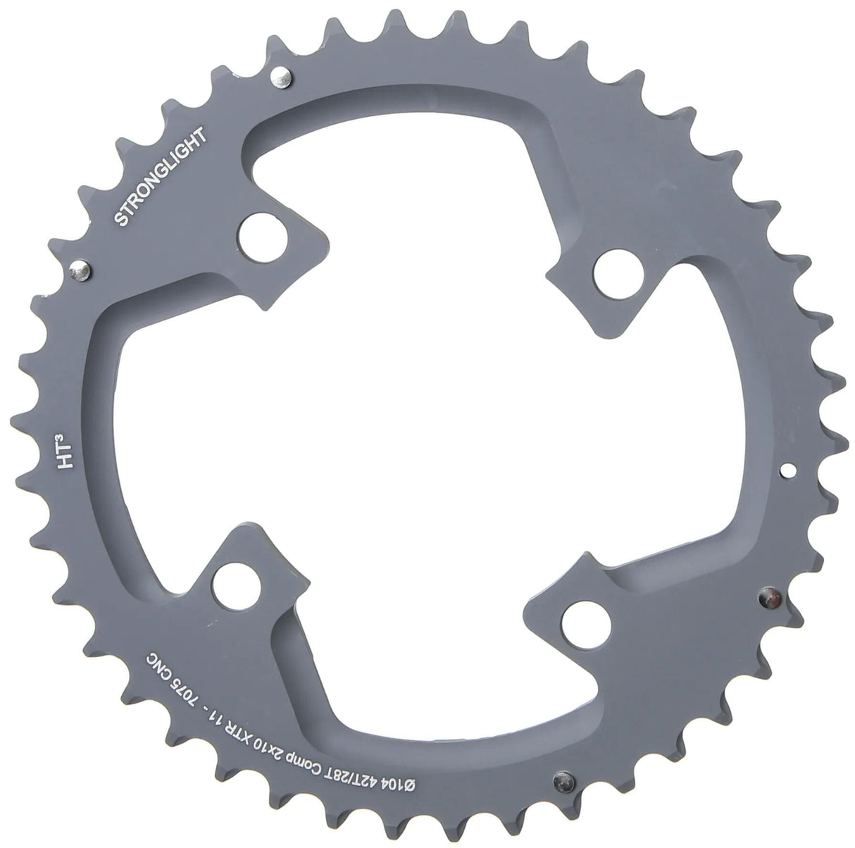 Stronglight MTB Kettenblatt HT3 mod. 17 Kettenblatt stark. ht3 42t äußeres Alu schwarz