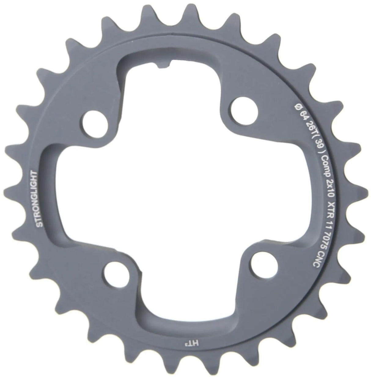 Stronglight MTB Kettenblatt HT3 mod. 17 Kettenblatt stark. ht3 26t inneres Alu schwarz