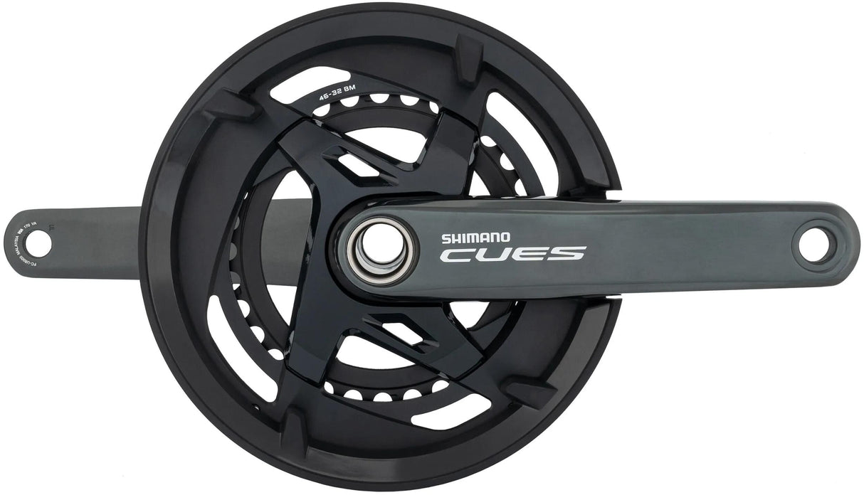 Shimano Cues FC-U8000 11-Gang-Kurbel 46 32 mit Kettenschutz