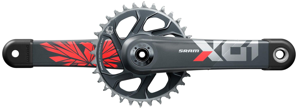 Sram Kurbelgarnitur X01 Eagle Kurbelgarnitur X01 Eagle 32t 175mm Oxy Red