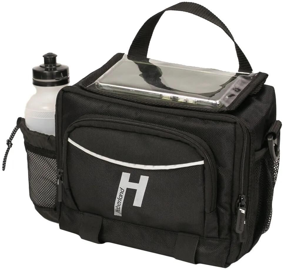 Haberland Lenkertasche Flasche Lenkertaschen Flasche,schwarz,m.E-Adapter