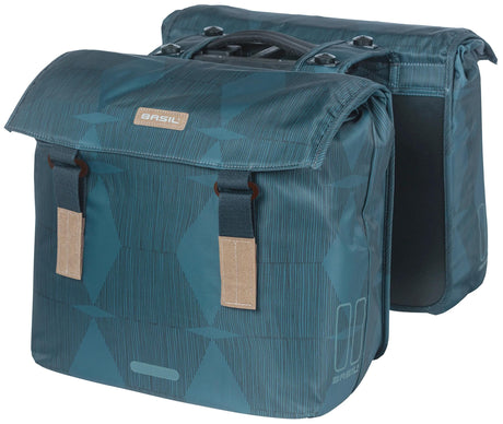 Basil Doppelte Fahrradtasche Elegance Mik 40-49 Liter – Kombiblau