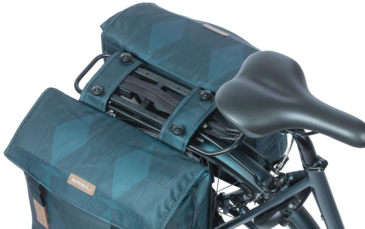 Basil Doppelte Fahrradtasche Elegance Mik 40-49 Liter – Kombiblau