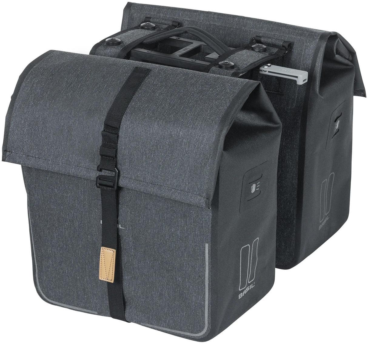 Basil Doppelte Fahrradtasche Urban Dry Mik 50 Liter – Anthrazit