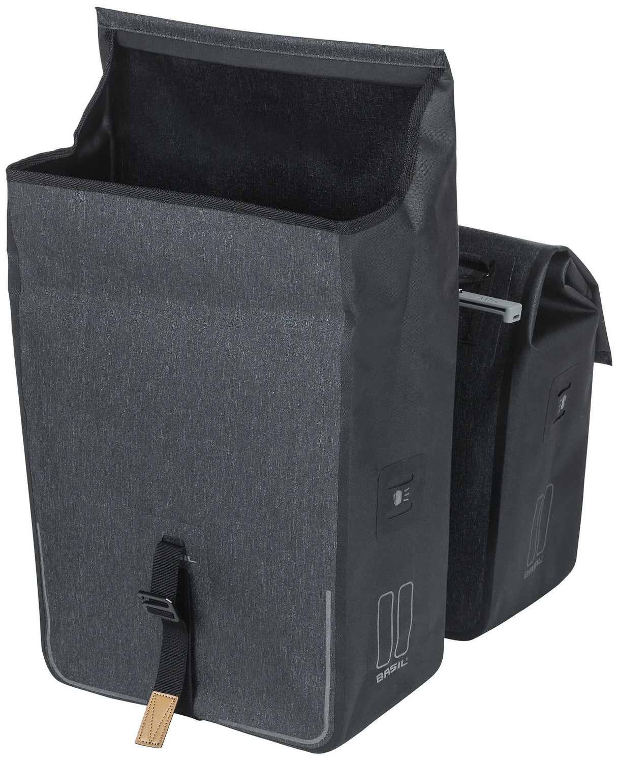 Basil Doppelte Fahrradtasche Urban Dry Mik 50 Liter – Anthrazit