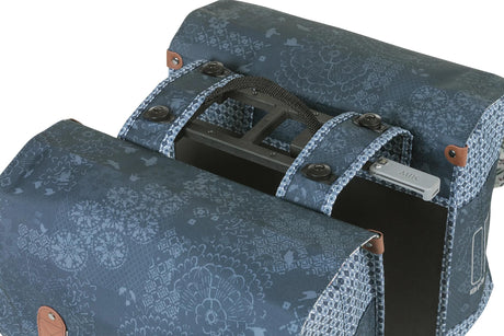 Basil Doppelte Fahrradtasche Bohème Mik 35 Liter – Indigoblau