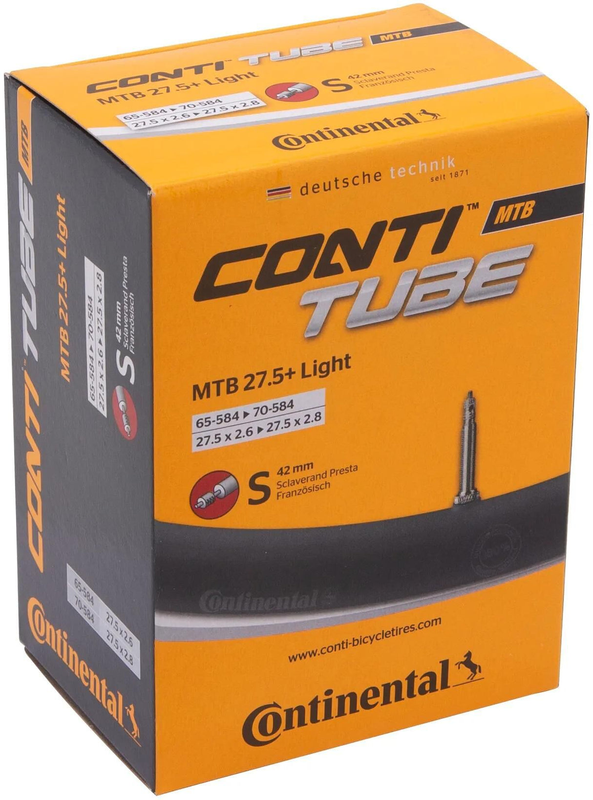 Continental MTB 27,5+ leichter S42-Schlauch