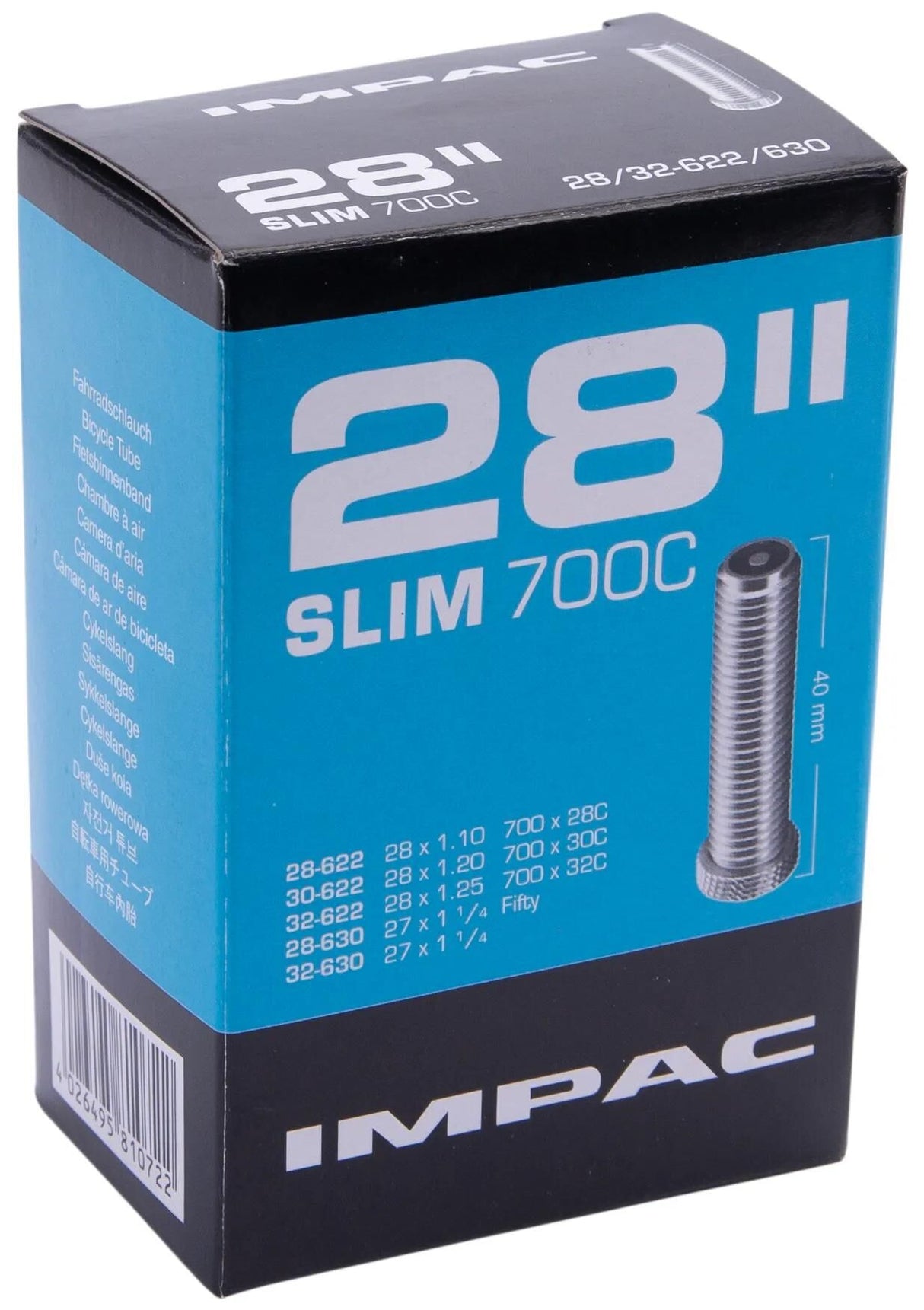 Impac (Schwalbe) Innenrohr AV16 28 Zoll (28 32-622 630) 40 mm