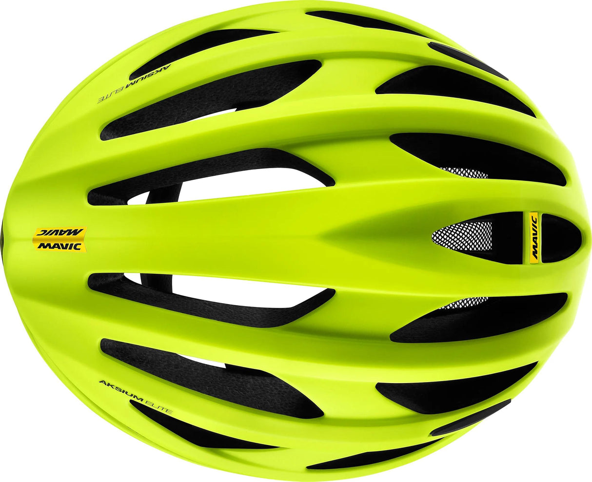 Mavic Rennhelm Aksium Elite Helm Aksium Elite M Saf.Yel. Blackmetal