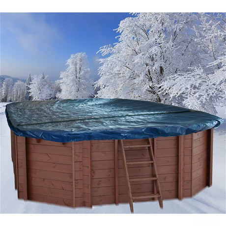 Interline Winterabdeckung für Holzschwimmbecken oval 8-eckig 840x490 cm