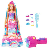 Bambola per la cura della cura dei capelli di Barbie DreamTopia + Accessori