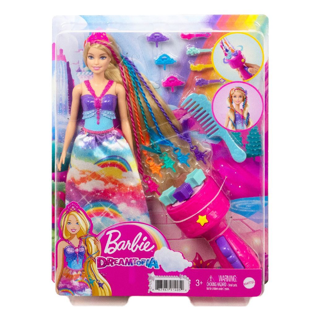 Barbie Dreamtopia Haarpflegepuppe + Accessoires