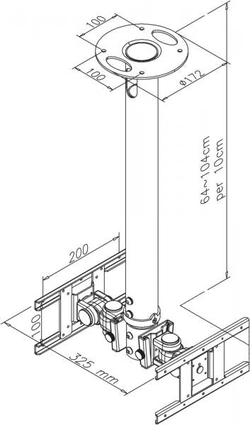 Neomounts takhjelp FPMA-C200D