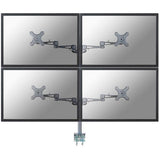 Neomounts fpma-d935d4 LCD-Tischhalterung, 10–27, 24 kg, 75 x 75 x 100 x 100 mm, 12 cm, silber