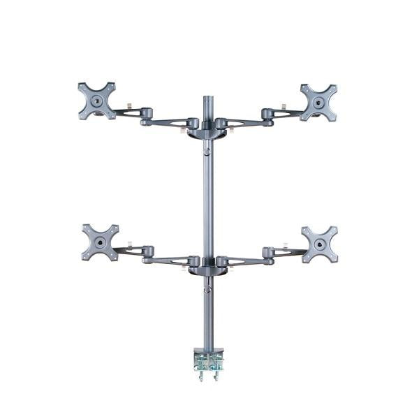 Neomounts fpma-d935d4 LCD-Tischhalterung, 10–27, 24 kg, 75 x 75 x 100 x 100 mm, 12 cm, silber