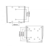 Neomounts FPMA-W25 LCD LED TFT Wandhalterung Silber