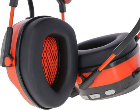Der Ohrenschützer von Kerbl funktioniert mit Radio und Bluetooth