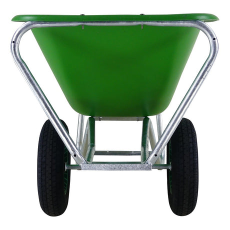 Fort producten kruiwagen f s 165l groen hdpe bak verz onderstel 2 wiel