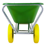 Fort producten kruiwagen f s 165l groen hdpe bak 2 wiel nooitmeerlek