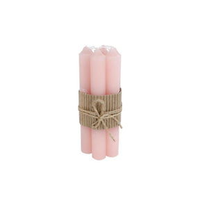 Cosydecor Tischkerze Ambiente l Ø2x16cm 7-teilig hellrosa