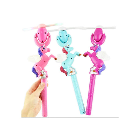 Leuchtspinner Einhorn 50cm 3-fach sortiert