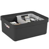 Sunware - Sigma Home Aufbewahrungsbox 24l Anthrazit - 44,5 x 34,5 x 18 cm