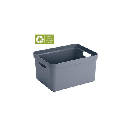 Sunware Sigma Home Aufbewahrungsbox 32l dunkelblau-grau, Maße 44,4 x 34,2 x 24,2 cm