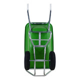 Fort producten kruiwagen f s 165l groen hdpe bak verz onderstel 2 wiel