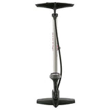 Fahrradpumpe mit Manometerstahl 61 cm weiß (020601)