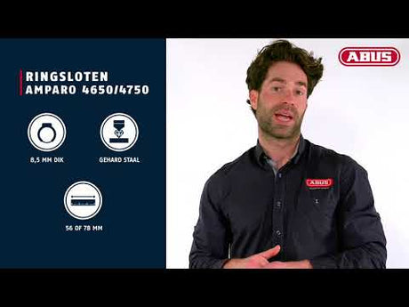 Abus Amparo 2.0 Fahrradringschloss - Art2 - Schwarz