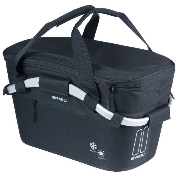 Basil Fahrradkorb Classic Carry All ISO mit Zielbefestigung 18 Liter 38 x 21 x 27 cm – Schwarz