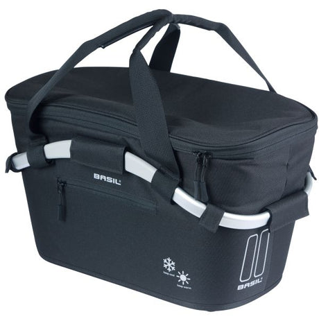 Basil Fahrradkorb Classic Carry All ISO mit Zielbefestigung 18 Liter 38 x 21 x 27 cm – Schwarz