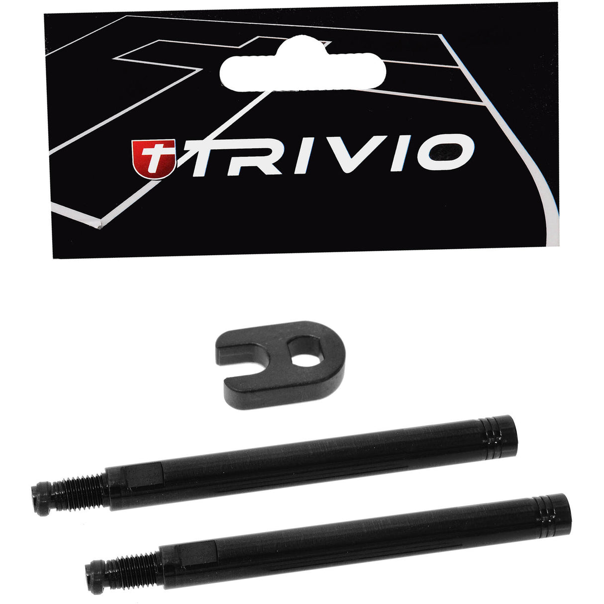 Trivio - Ventilverlängerungsset schwarz 70mm inklusive Werkzeug
