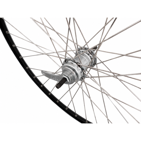 Achterwiel 28 1 4inch - favorit remnaaf - zac2000 velg (zwart zilver)