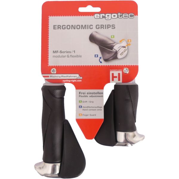 Fahrradgriff mit ergonomischem Griff, 130 mm 87 mm, Kraton -Material, schwarz
