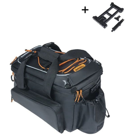 Basil gepackte Tasche Miles XL Pro Kofferraumtasche Miles XL Pro Mik 2.0 Schwarz Orange
