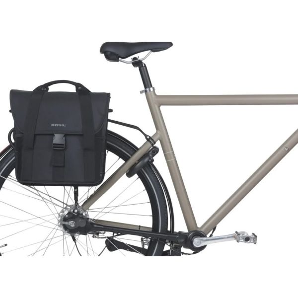 Basil Bag Go Single Schwarz 16l