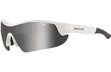 Trivio – Fahrradbrille Vento Nova, weiße Linse, schwarzer Spiegel