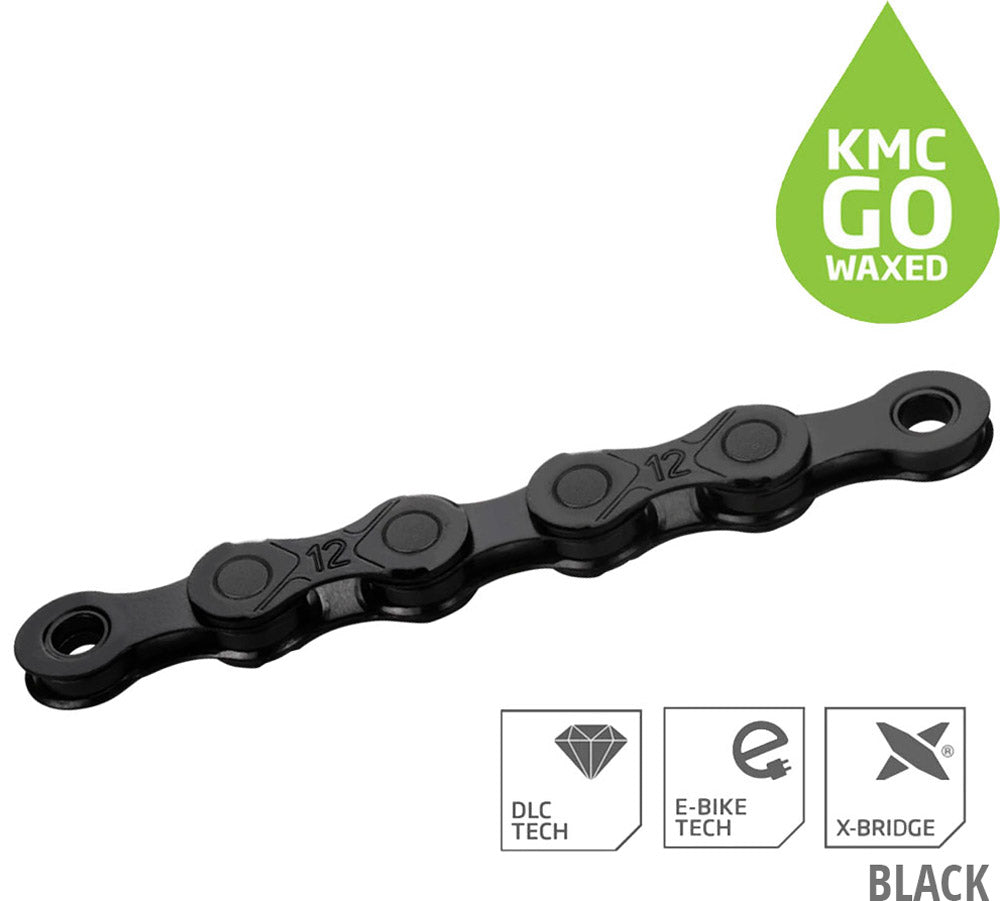 Kmc dlc12 waxed 126 links 12-speed chain
