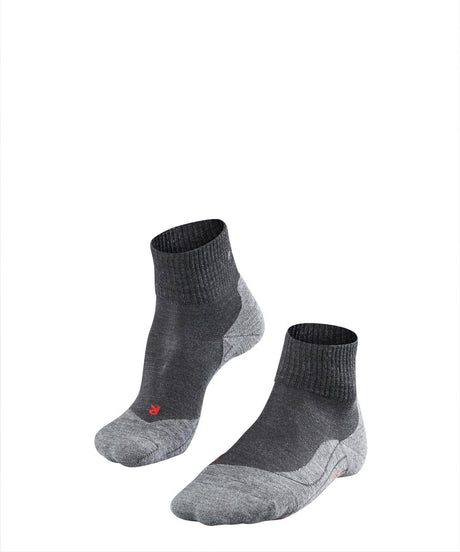 Falke TK5 kurze Anti-Blasen-Wandersocken aus dünnem Woll-Funktionsmaterial Herren grau - Größe 39-41