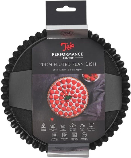 Tala Performance – Quicheform mit losem Boden – 20 cm – ofenfest – Antihaftbeschichtung – PFAS-frei