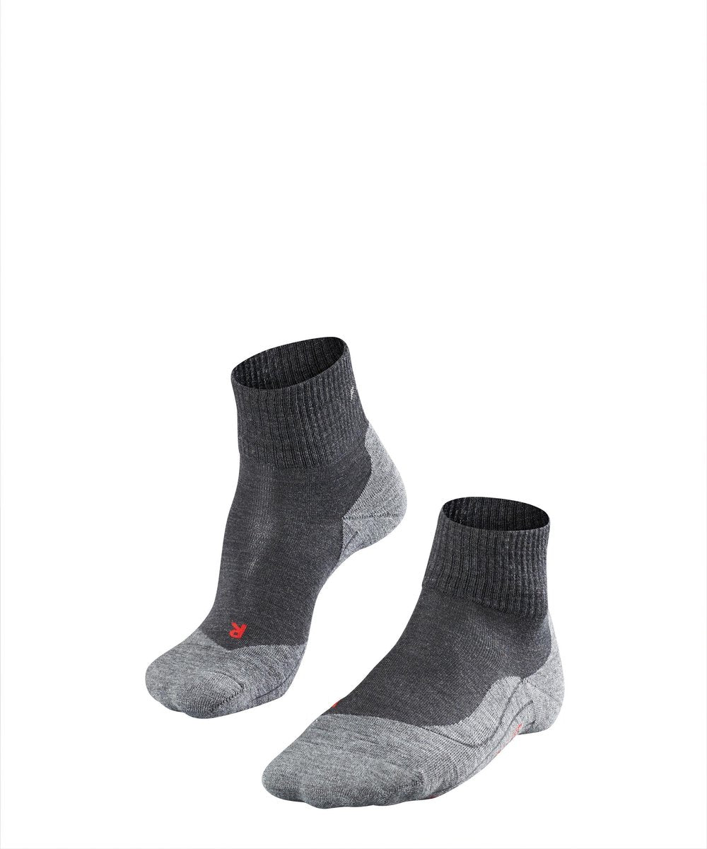 Falke TK5 kurze Anti-Blister Wandersocken aus dünnem Woll-Funktionsmaterial Herren grau - Größe 44-45