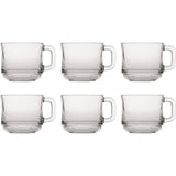 Duralex Teeglas Lys, stapelbar, Hartglas, 220 ml, 6 Stück, Durchmesser 8 x 7,1 cm