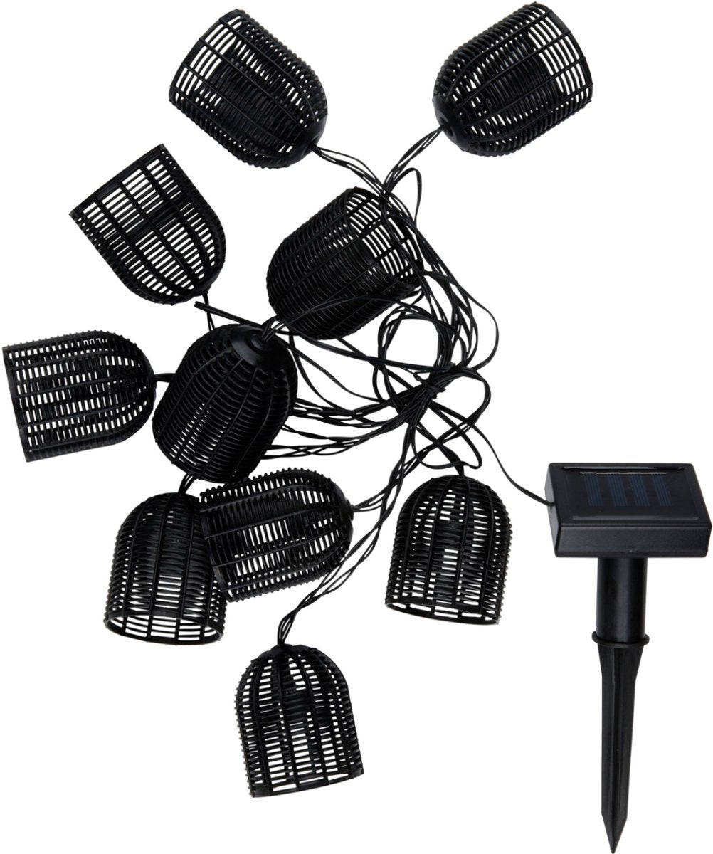 Solarlichtkabel schwarz, 420 cm