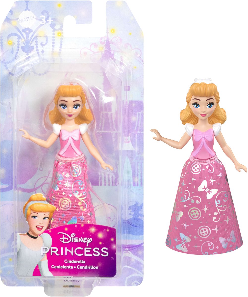 Disney Princess Cinderella Core kleine Puppe, kleine Puppe, Frau, 3 Jahre, Junge Mädchen, 95,4 mm, 50 g