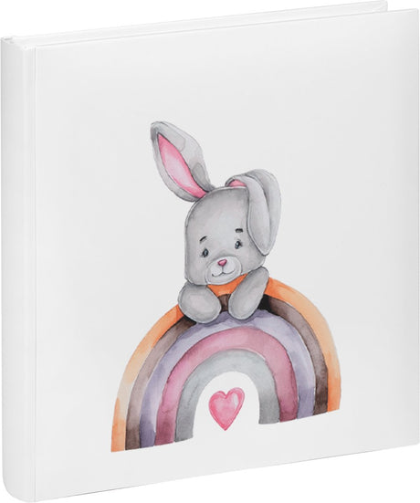 Walther FA-311 Babyalbum – Hase Malin – Größe 26 x 25 cm – für 100 Fotos 10 x 15 cm – weiß