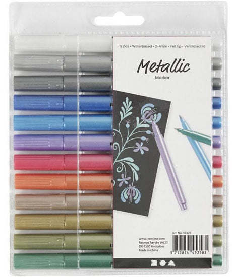 Kreativunternehmen https: www.cchobby.nl metallic-marker-line-thickness-2-4-mm-metallic-colors-12-piece-1-box